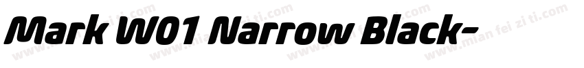 Mark W01 Narrow Black字体转换